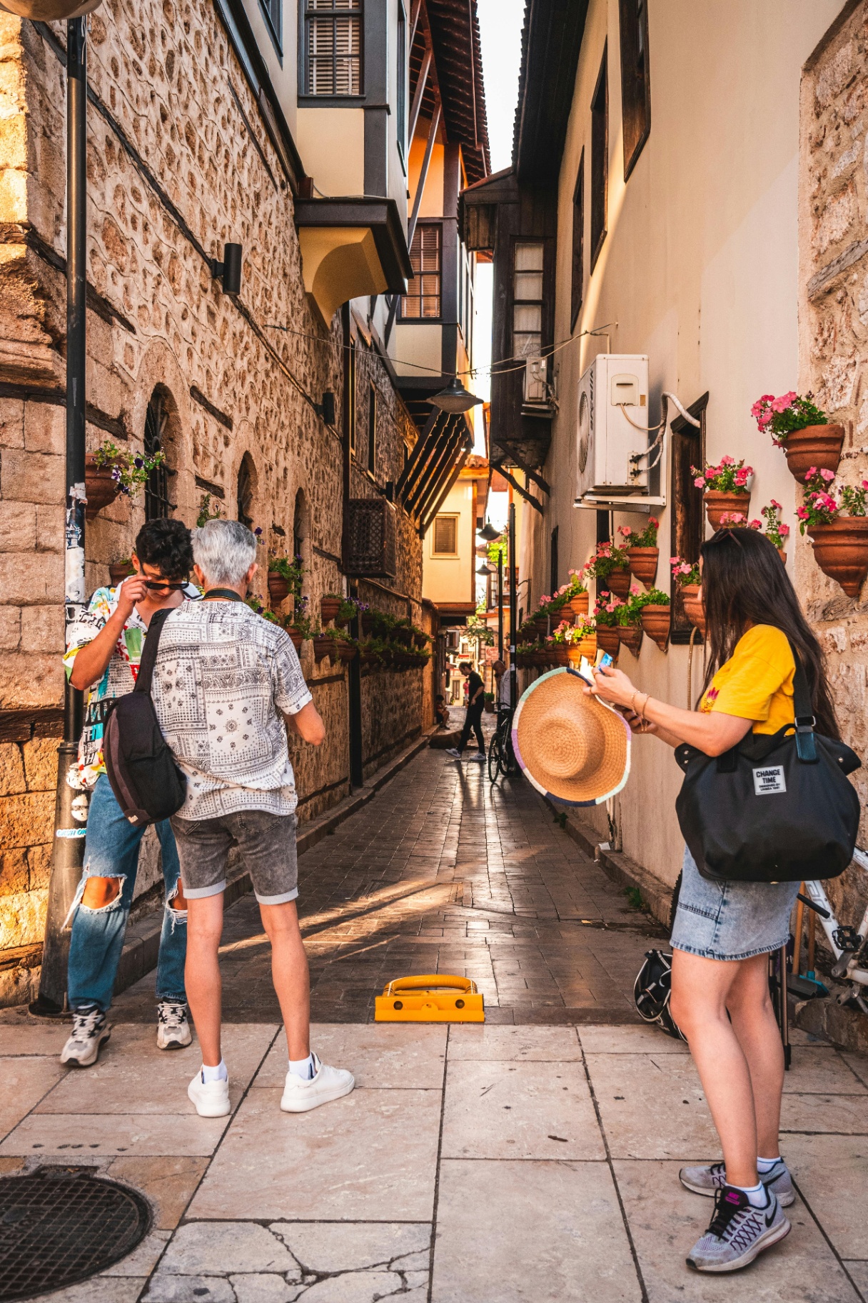 Guided walking tour through an old town